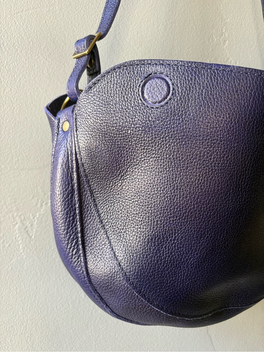 Portland Leather Navy Koala Sling Bag - Picture 3 of 11
